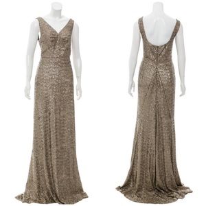 Zac Posen gown size 4 Gold